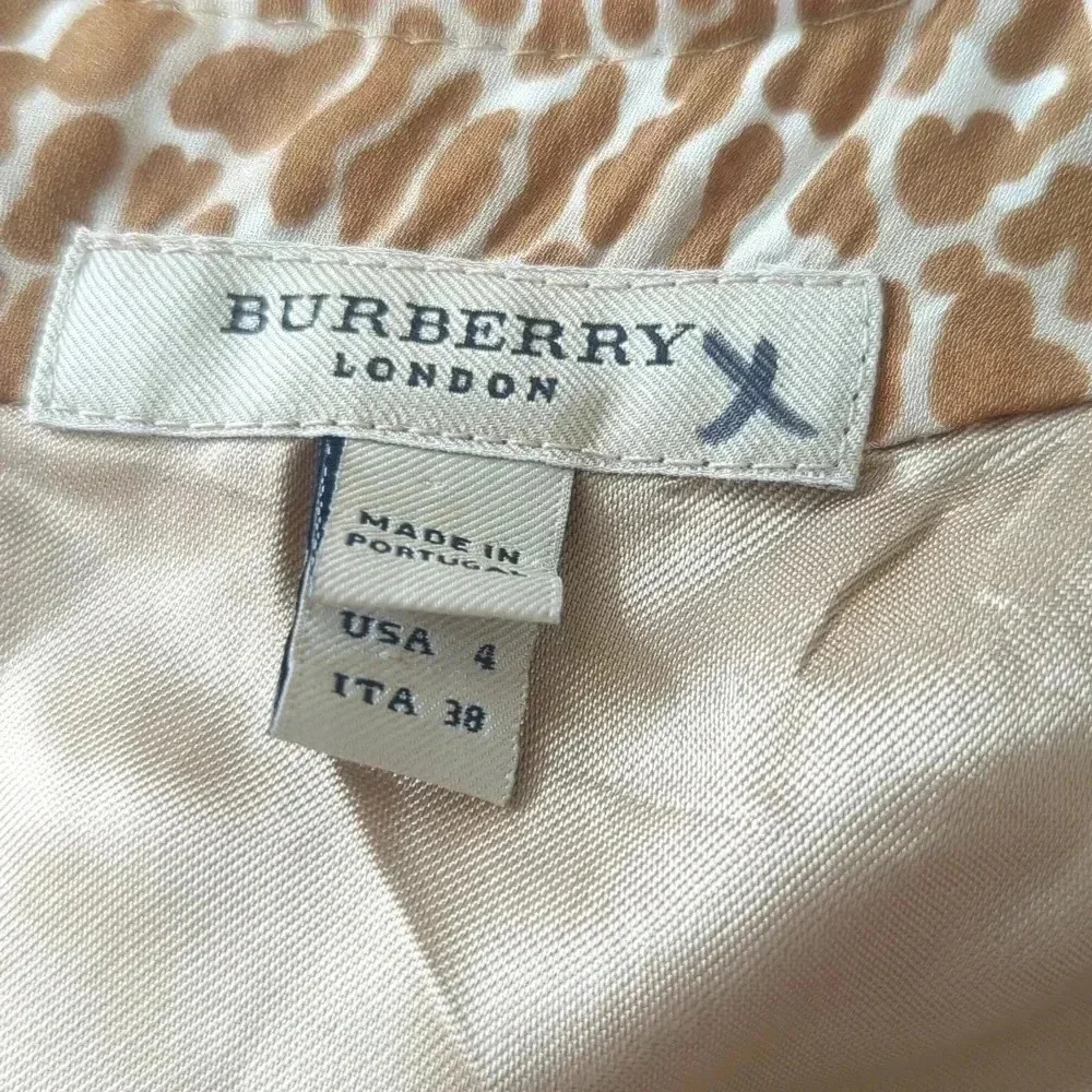 Burberry London Silk Knee-Length Leopard Print Dress - Picture 6 of 7